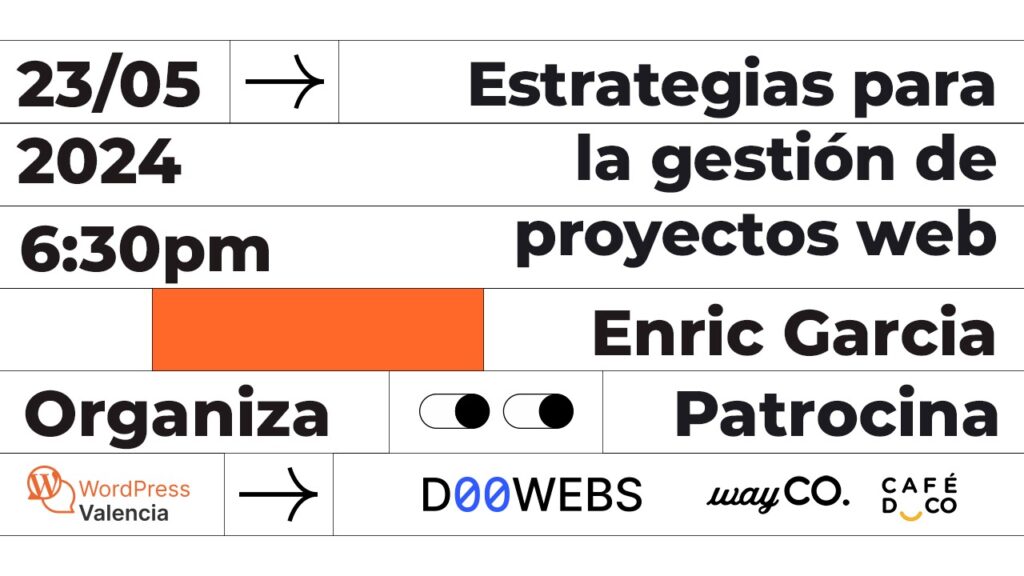 WordPress València: Estratègies per a la Gestió de Projectes Web 7 cartel-meetup-valencia