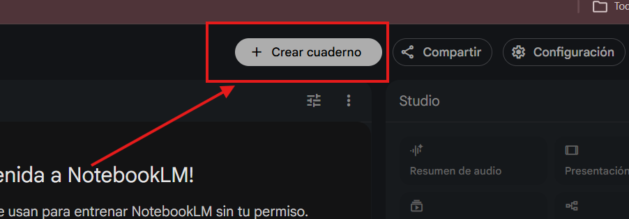 Com usar NotebookLM: Guia completa 2026 per a dominar la IA de Google 3 cuaderno notebooklm