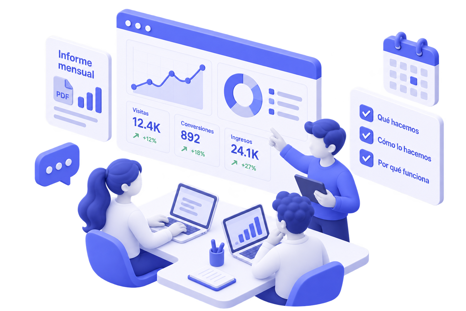 Agència de marketing digital a València 9 Transparència total – Doowebs